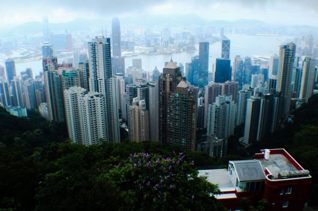 Los rascacielos de Hong Kong