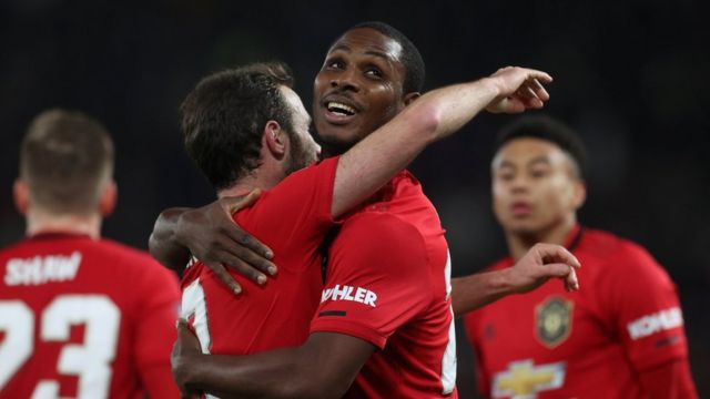 Odion Ighalo celebrates