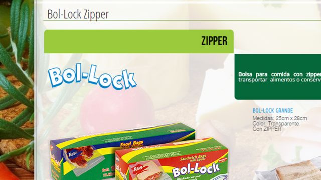 advert for Bol-lock zipper bag