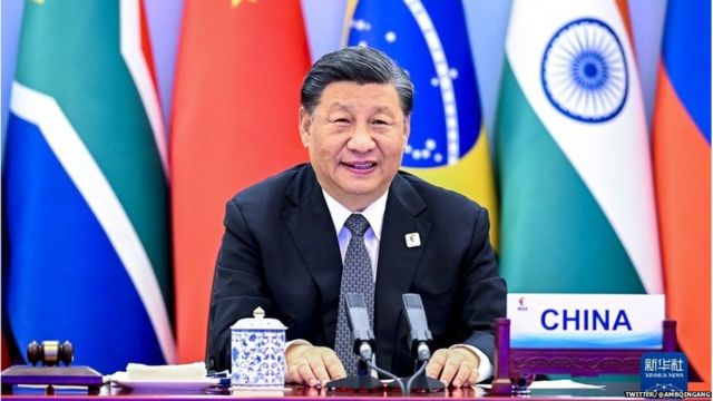 Chinese President Xi Jinping at the BRICS Conference