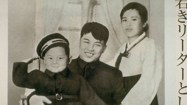 (캡션) 김일성 가족사진