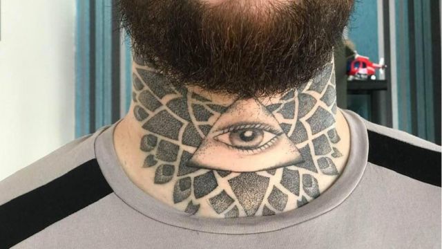 Forehead Triangles Dotwork tattoo by Corey Divine  Best Tattoo Ideas  Gallery