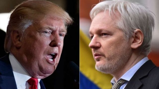 美國新選總統特朗普支持維基解密創始人阿桑奇
