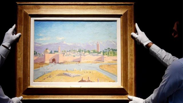 جامع الكتبية: أنجلينا جولي تبيع اللوحة التي رسمها وينستون تشرشل بمبلغ 7 ملايين جنيه إسترليني