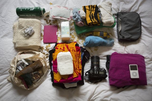 In pictures: Inside the maternity bags of expectant mothers - BBC News