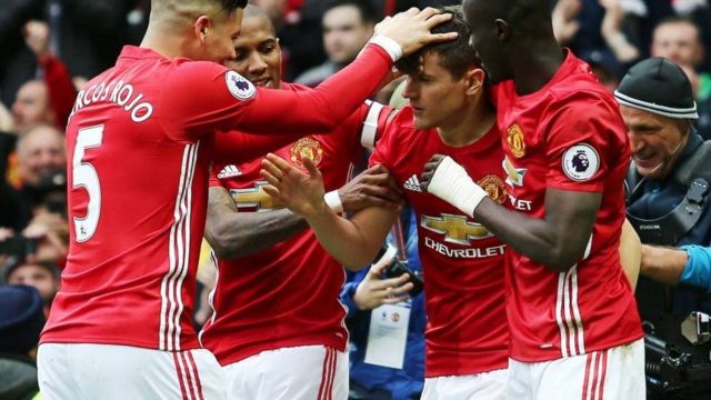 Ander Herrera baada ya kuifungia United bao la kwanza