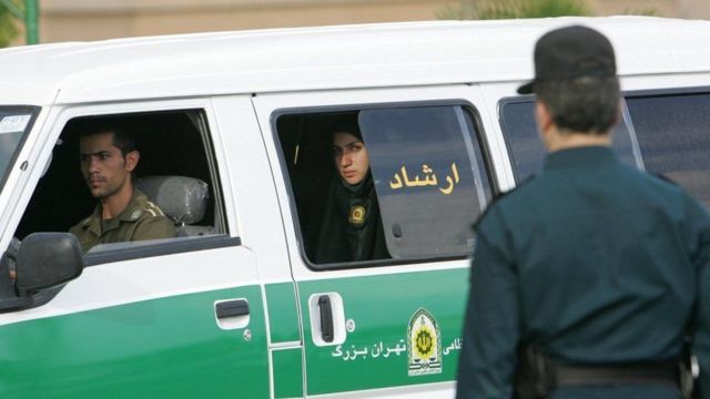iranian police patrol