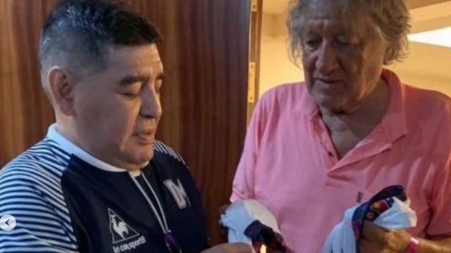 Diego Maradona and Tomas Carlovich