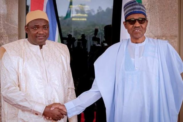 Buhari da shugaban Gambia