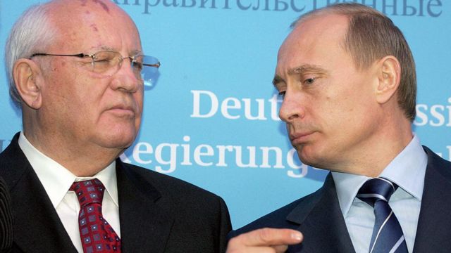 Gorbachev and Putin