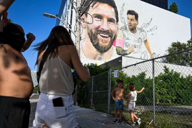 Mural Messi. 