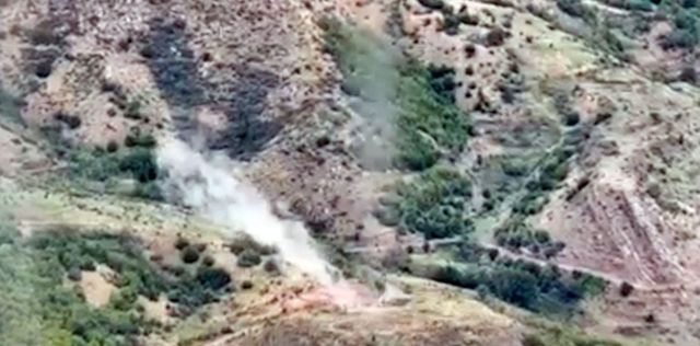 Qarabağdakı Ermənistan silahlılarının mövqelərinin vurulması
