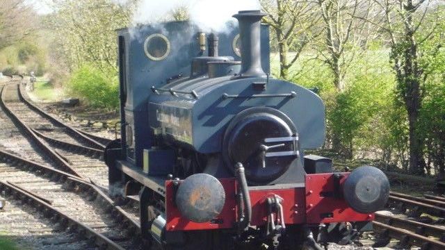The Caledonian Works locomotive
