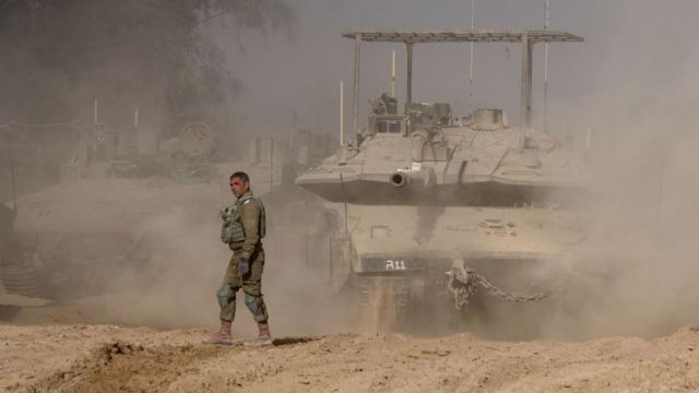 Ejército israelí en el norte de Gaza