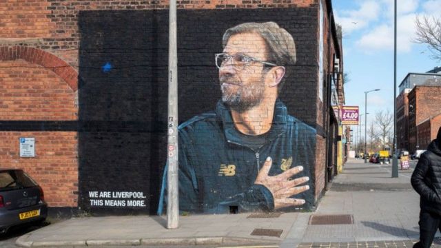 Jurgen Klopp mural in Liverpool