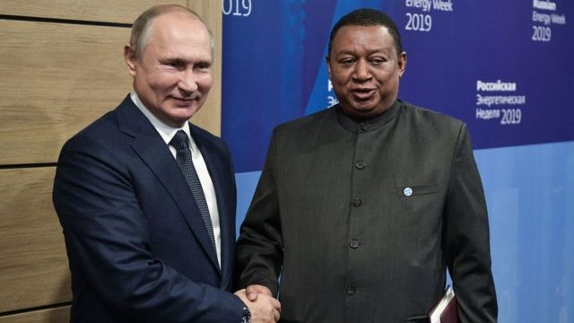 Putin and Muhammad Barkindo