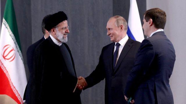 2022年11月普京与伊朗总统莱希（Ebrahim Raisi）会面