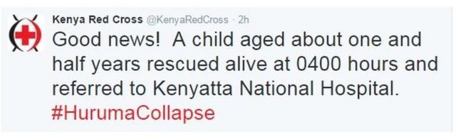 Kenya Red Cross tweet