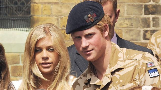 Prince Harry and his then-girlfriend Chelsy Davy in 2008.