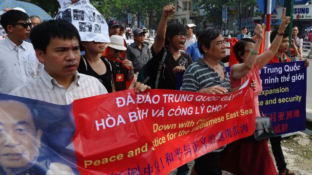 Protest against China in Vietnam in 2011