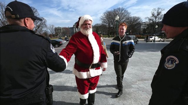 Санта и полиция