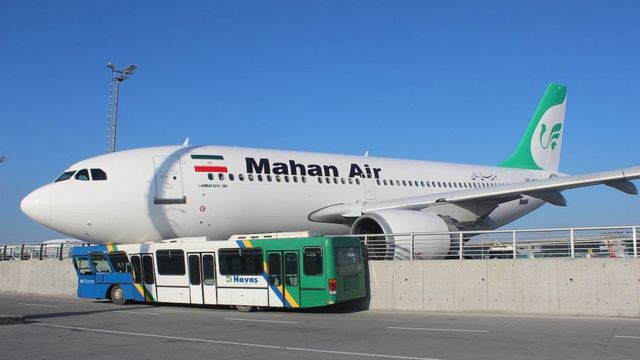 Mahan Air flight.