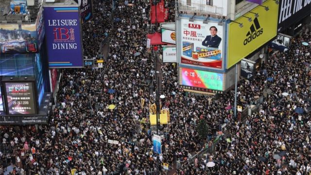 2019 में हांगकांग में हुए विशाल प्रदर्शन