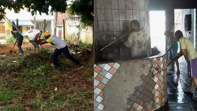 Moradores fazem multirão de limpeza