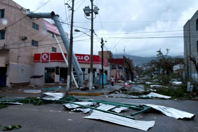 Daños por el huracán Otis en Acapulco