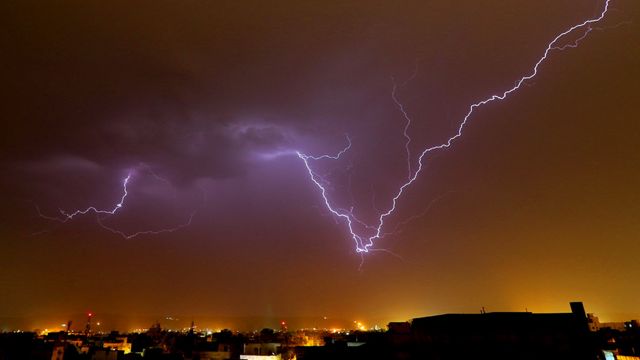 Lightning over Jaipur