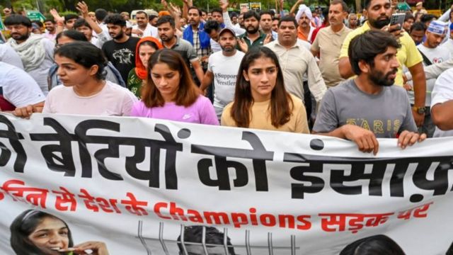 மல்யுத்த வீரர்களின் போராட்டம்