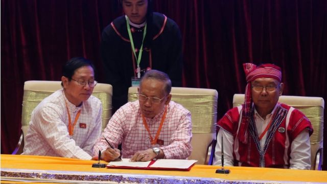 NCA၊ မွန်ပြည်သစ်ပါတီ၊ လားဟူ ဒီမိုကရက်တစ် အစည်းအရုံး၊ အပစ်အခတ် ရပ်စဲရေး သဘောတူချက်