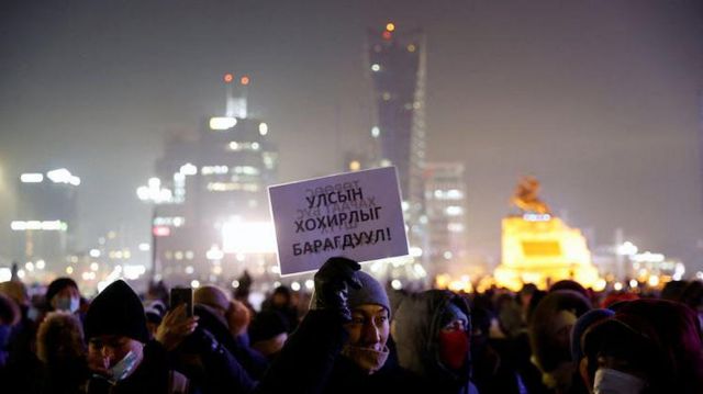 Protesto na capital da Mongólia