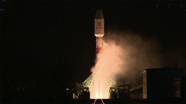The Soyuz launched from the Baikonur Cosmodrome in Kazakhstan