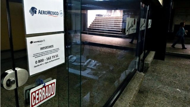 Oficina de Aeroméxico en Caracas