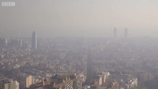 Poluição na cidade espanhola