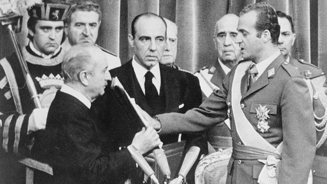 Francisco Franco y Juan Carlos I