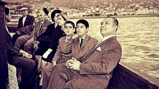 Batista en Lisboa con su familia.