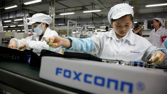 出自台湾的富士康在中国大陆创造了大量就业。(photo:BBC)