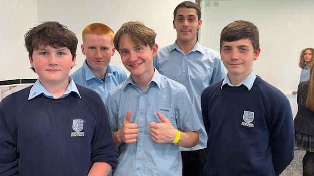 Five pupils from Northgate High School Ipswich 