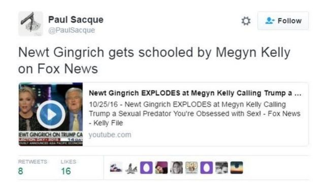 Newt Gingrich, Megyn Kelly, Republik, AS