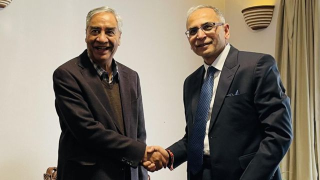 देउवासँग भारतीय विदेशमन्त्री