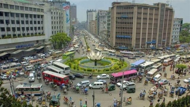 মতিঝিলের ব্যাংক পাড়া।