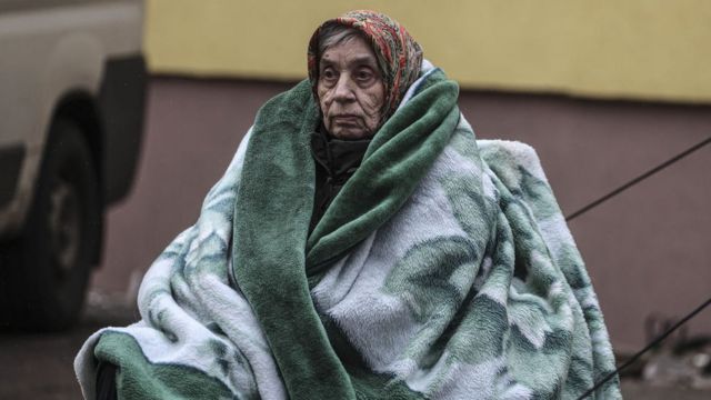 person evacuated from Irpin to Kyiv, 30 March