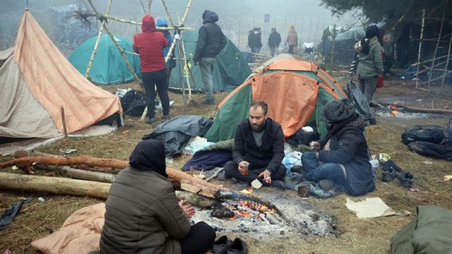 Лагерь мигрантов