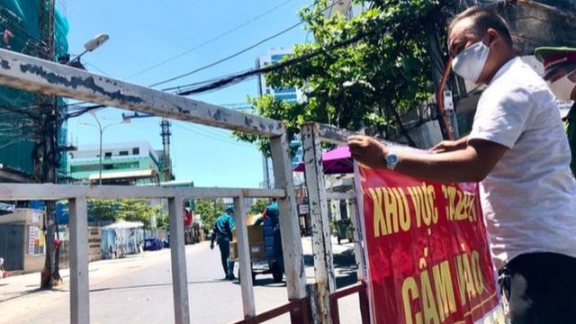 Một số khu vực tại Thành phố Đà Nẵng thực hiện lệnh phong tỏa