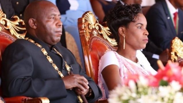 Angeline Ndayishimiye na Evariste Ndayishimiye (Neva), siku ya kuapishwa rasmi tarehe 18 Juni, 2020