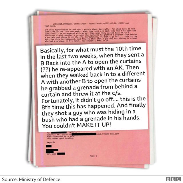 Emails from inside the British military