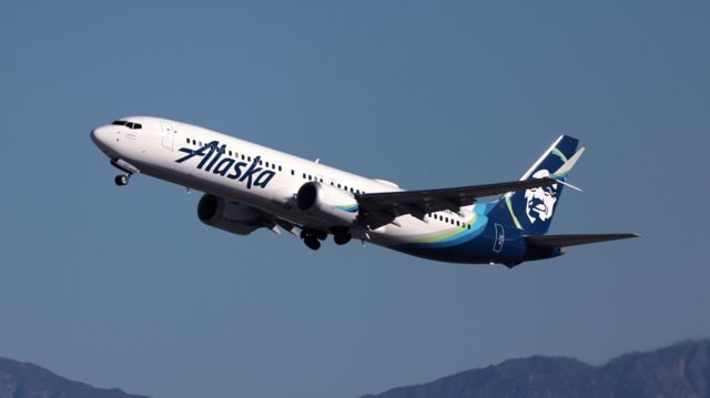 Un avión de Alaska Airlines