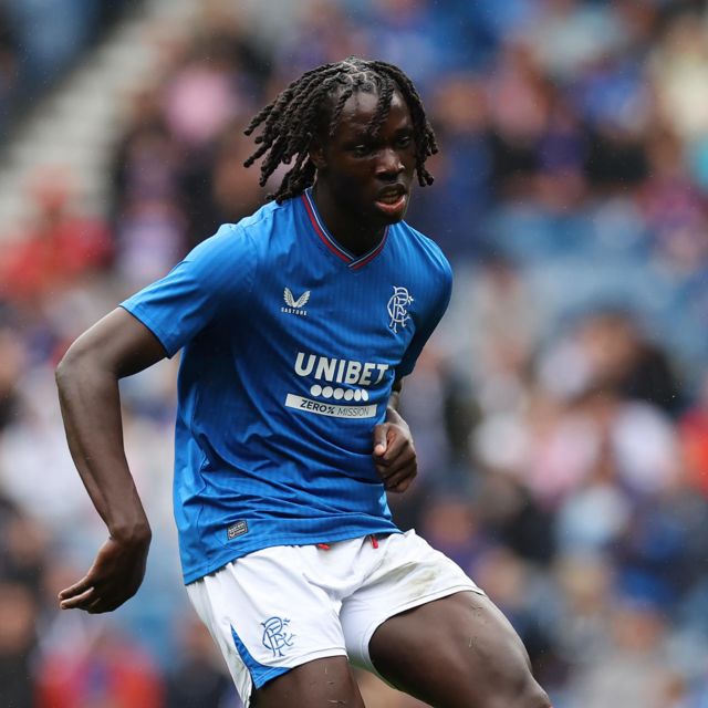 Johnly Yfeko in action for Rangers
